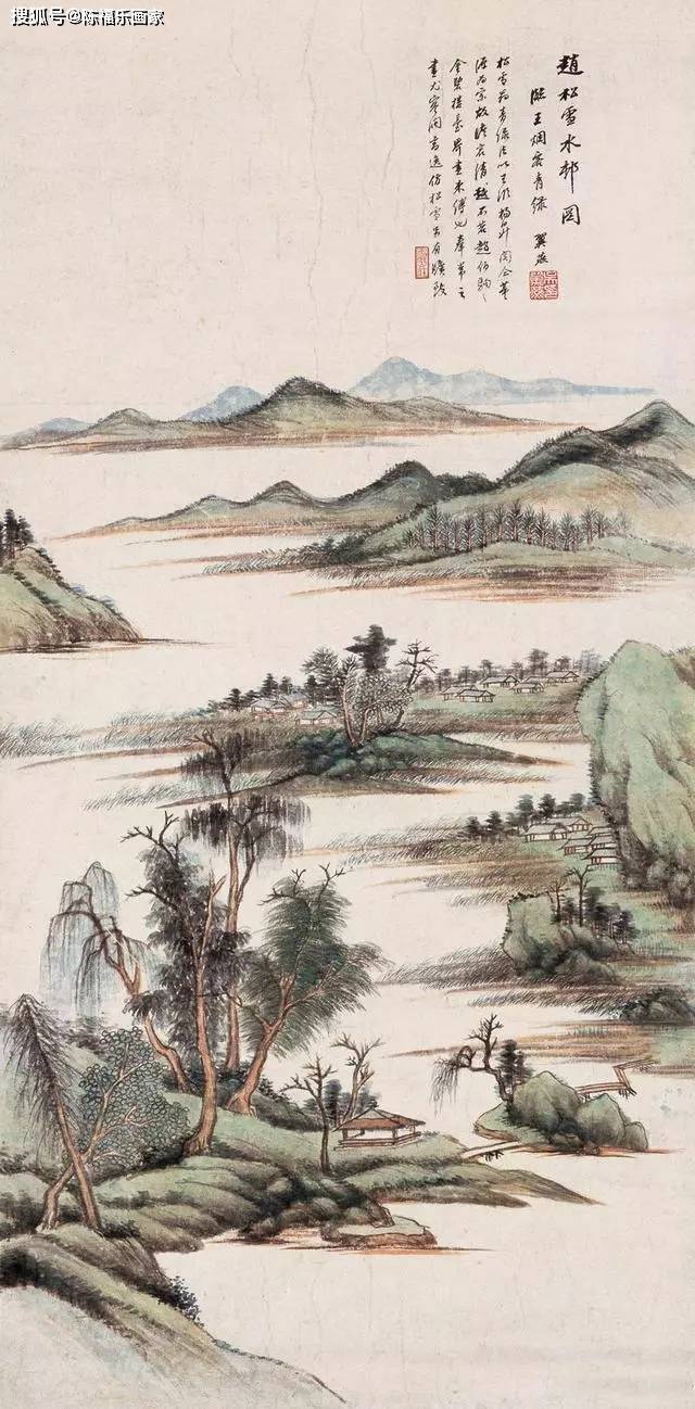 平淡天真,集古大成——吴湖帆山水画作品