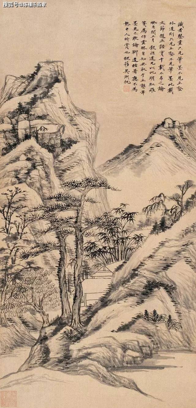 平淡天真,集古大成——吴湖帆山水画作品