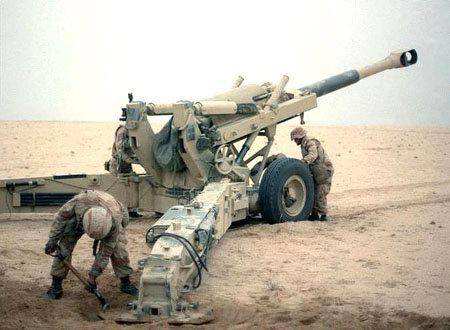 伊拉克陆军装备美制m198重型榴弹炮