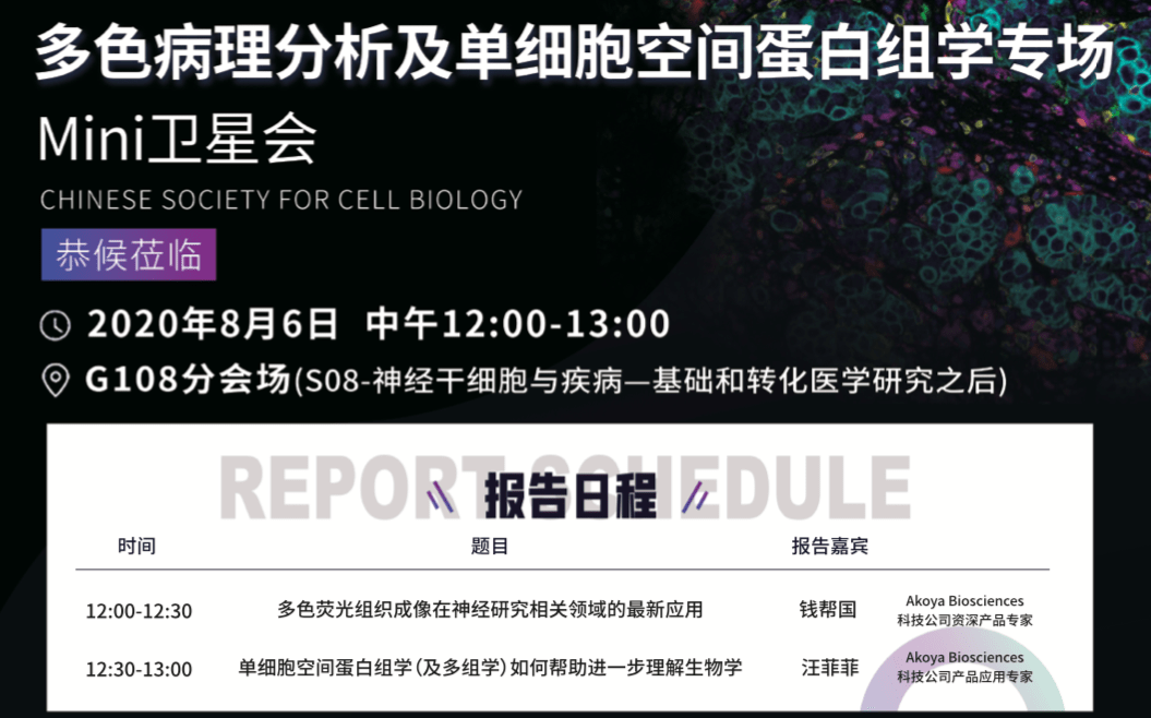 2020CSCB热门会议——多色病理分析及单细胞空间蛋白组学专场卫星会_大会