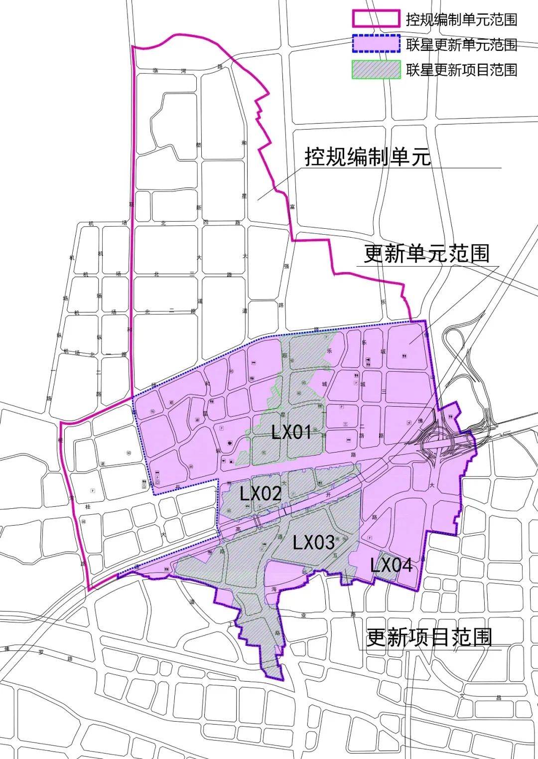 类型为旧村居改造,范围北至机场路,南至南海区和禅城区行政区划界线