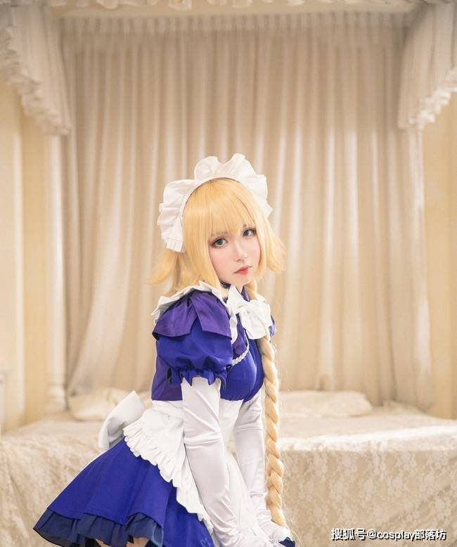 cos:贞德同人女仆cos正片@泡泡