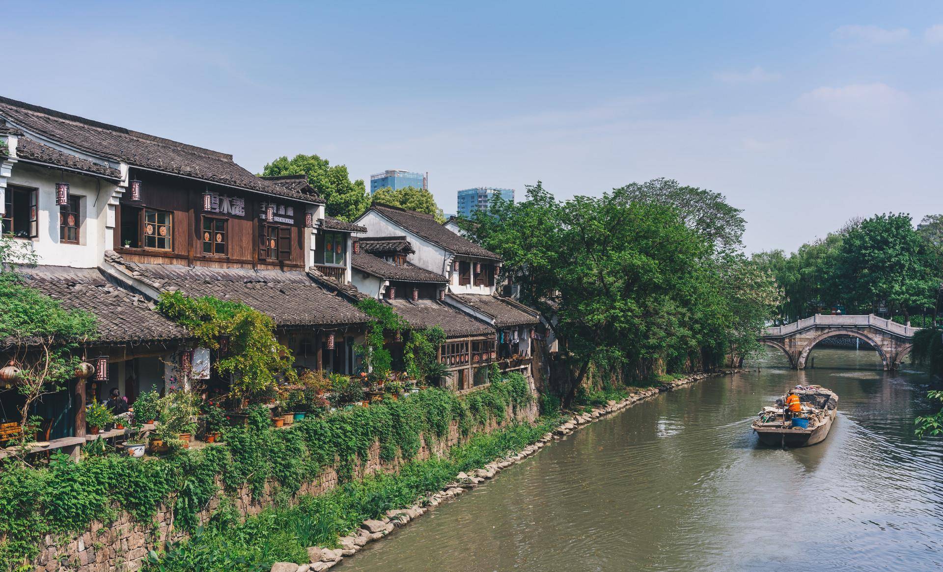 原创杭州小众目的地,保留完好的古街巷,比河坊街清净游客不多