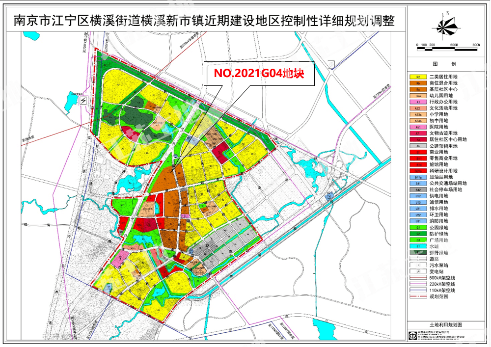 2021g04(江宁区横溪街道宁丹路以东,吴楚西路以北地块)位于江宁横溪