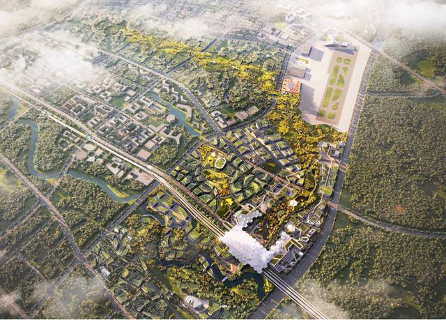 未来科技城起步区设计方案发布,将构建"一心两轴"城市