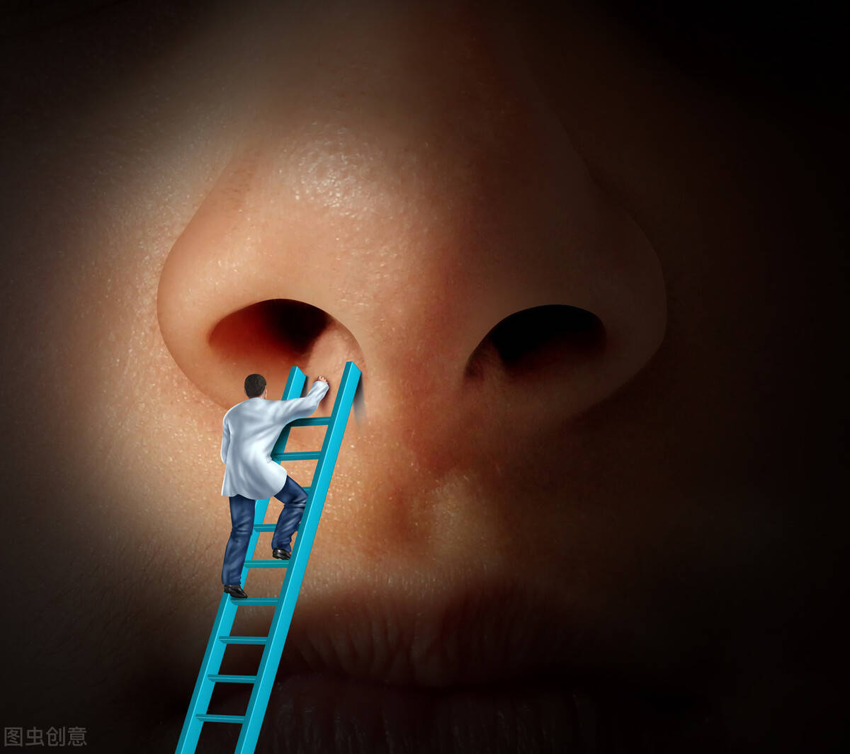 因为新生儿的鼻腔发育还不是非常完全,空气在狭窄的,有黏液的鼻腔里