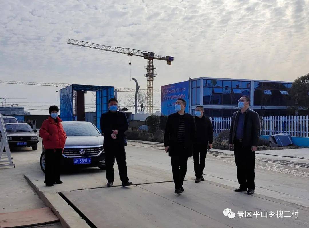 景区管委会副主任,平山乡党委书记王向前带队赴槐二村