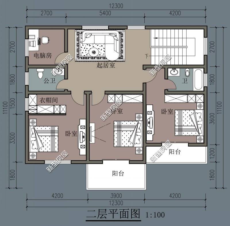 回农村建房,怎么能没有大堂屋?推荐5套图纸总有一套适合你