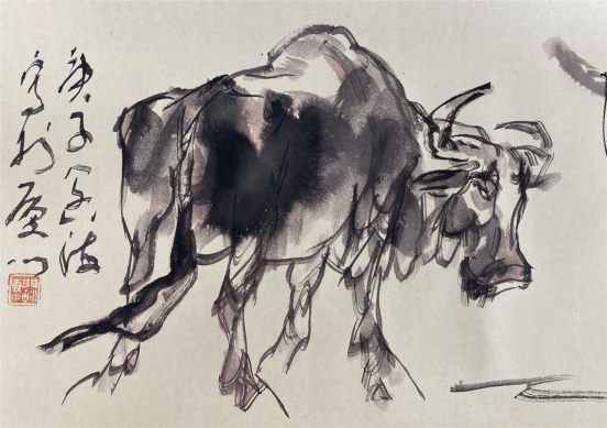 "金牛奋蹄开锦绣"——中国新汉画创始人王阔海
