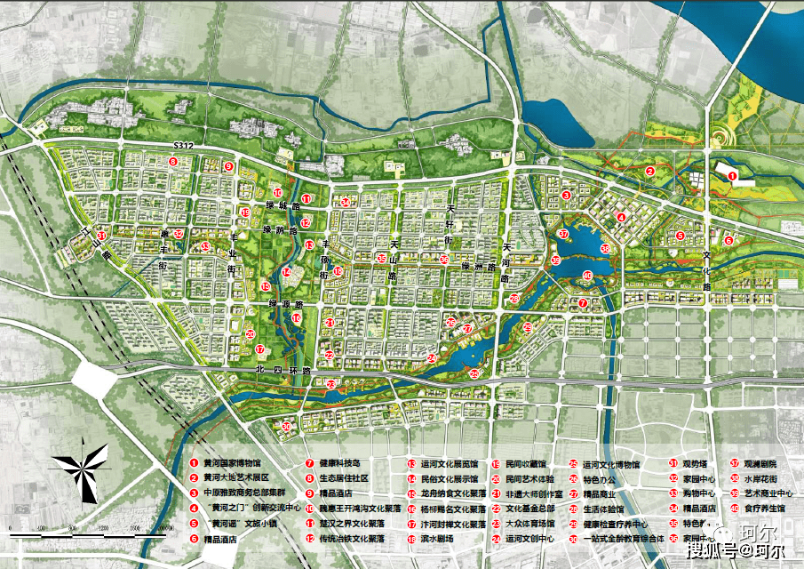 ▼运河文化区今年的规划示意图大家是否还记得去年举行的动工仪式中