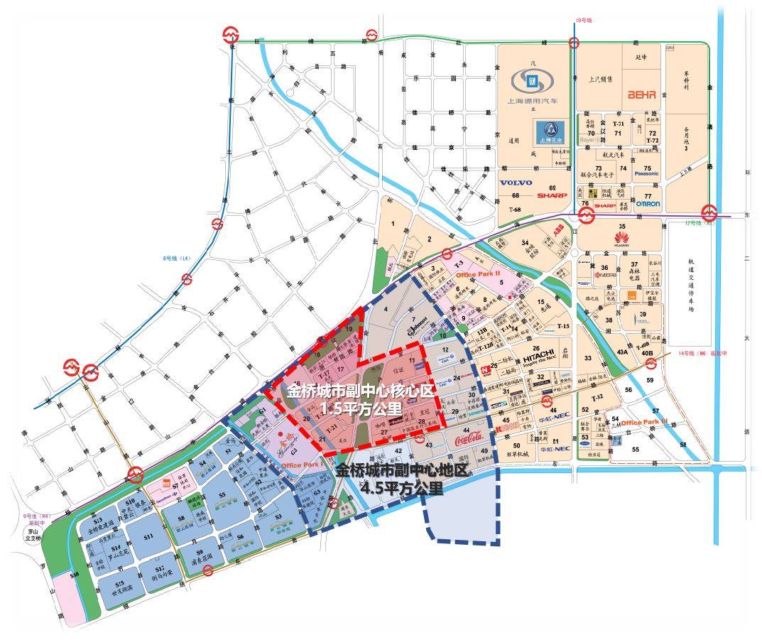 金桥板块是浦东2035规划重点区域,被纳入城市副中心.