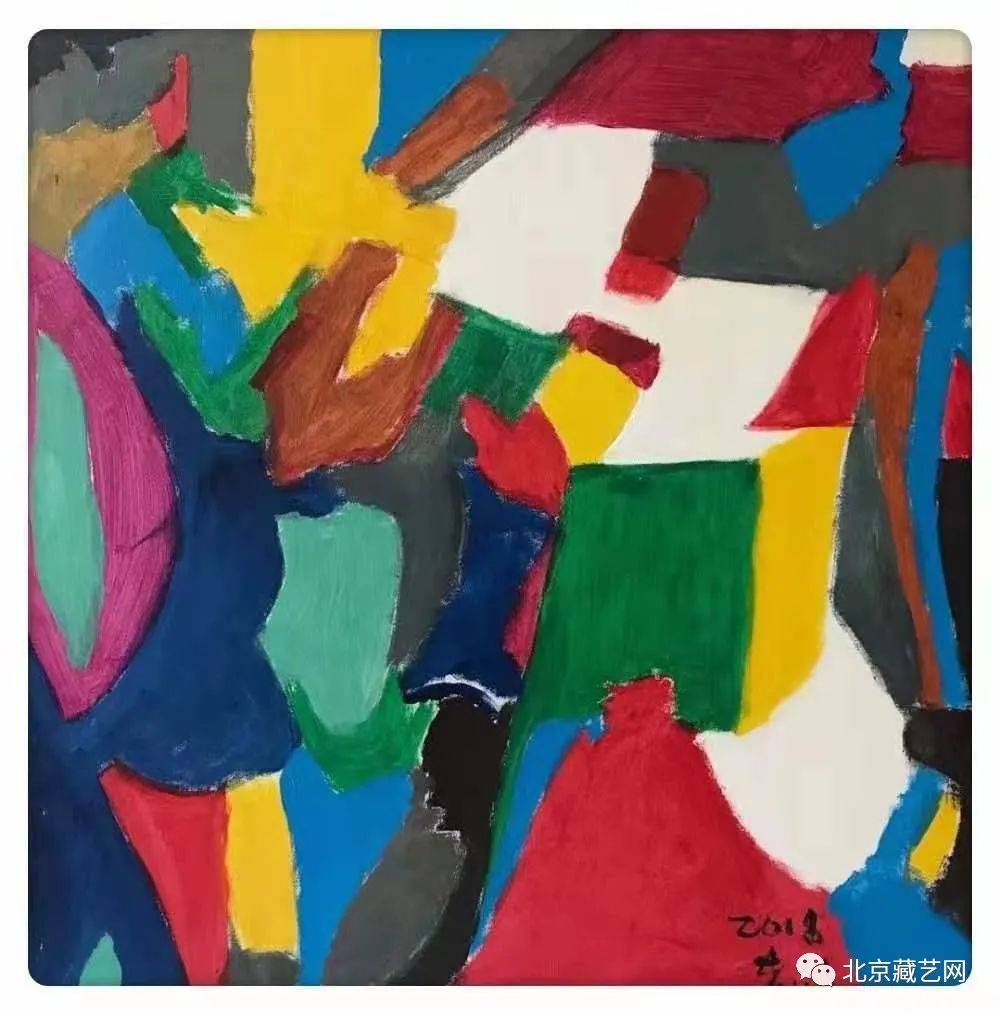 阳光气十足,为观赏者所喜爱;其梦幻山水画作,色彩鲜艳,用色极为夸张