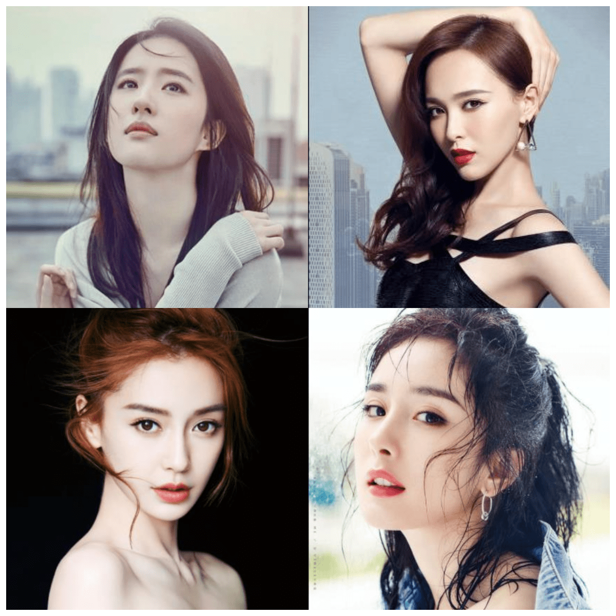 刘亦菲,唐嫣,angelababy,杨幂