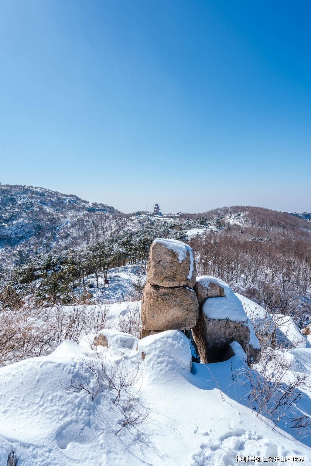 雪后的泰山风景