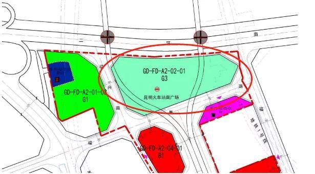 原创关注昆明站将新建南广场南北大道走向确定