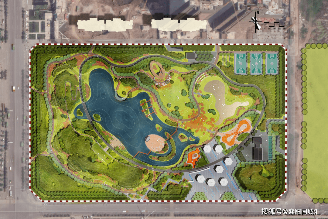 重磅襄阳城区一座大型公园下月开建附具体位置效果图
