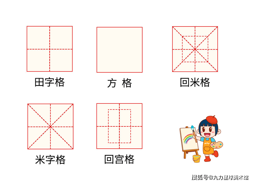 如何写得一手好字?_田字格