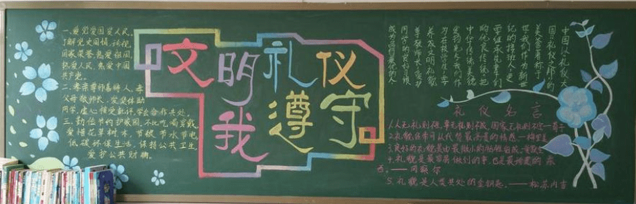 初中生创意黑板报走红,画工精致又细腻, 隔壁班看后羡慕不已