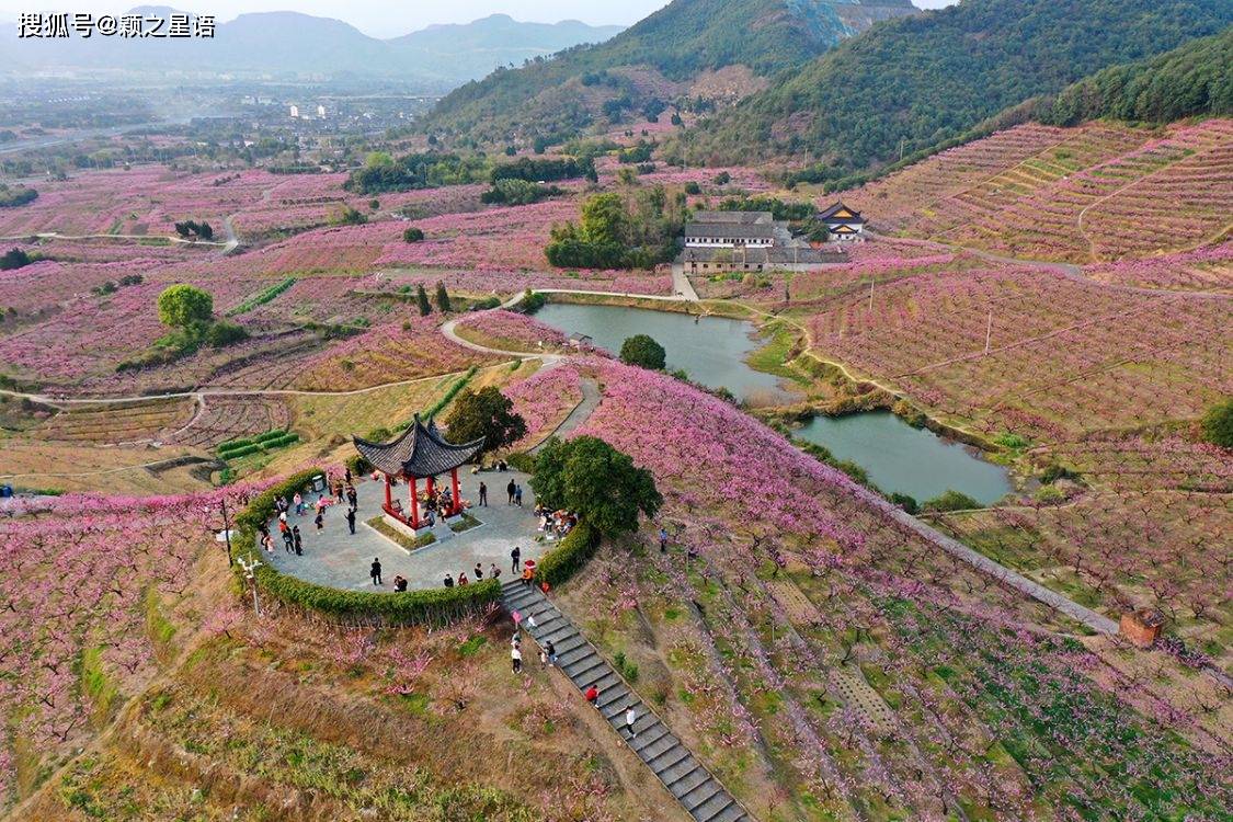 天下第一桃园,螺旋塔,世外桃源,桃花源风景线_林家村