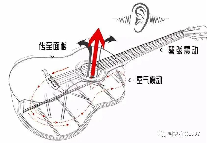 吉他的振动发声