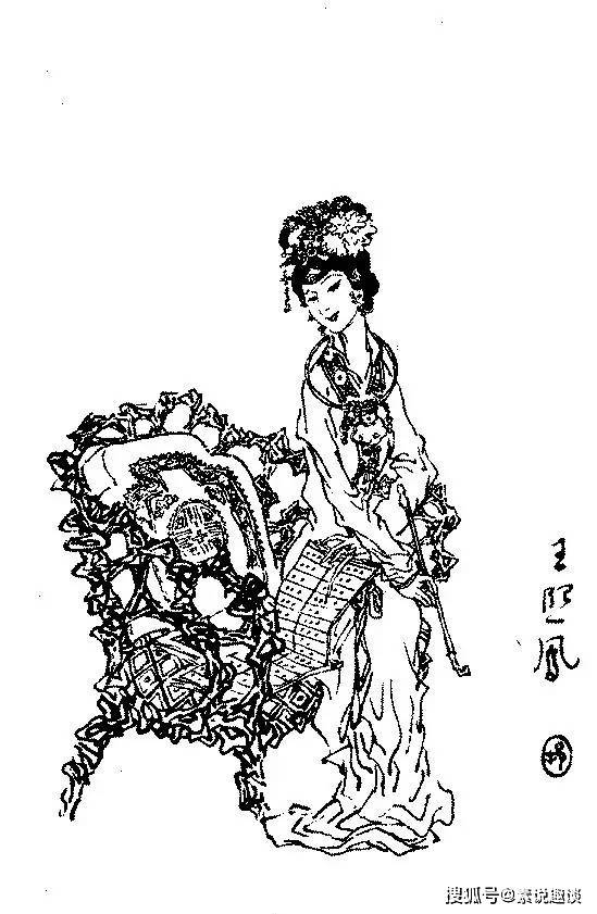 红楼梦插图戴敦邦&1983年的红楼梦白描绘画:戴敦邦画得真妙,人物眼神