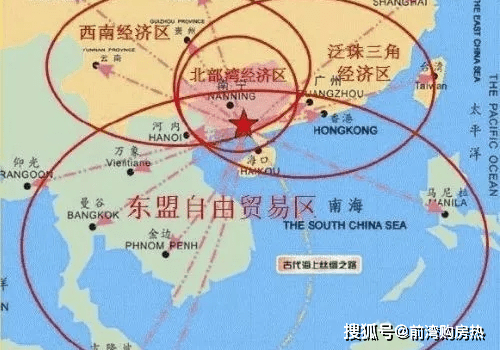 国家发展大战略, 广西地处西南经济圈,西南经济圈与东盟经济圈的三重