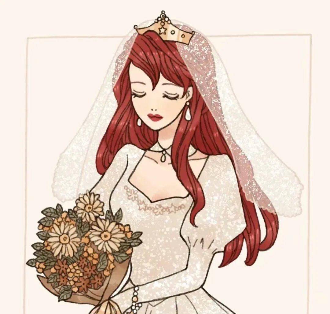 迪士尼公主之嫁人系列,婚纱照来袭,贝儿仪态万方,艾莎