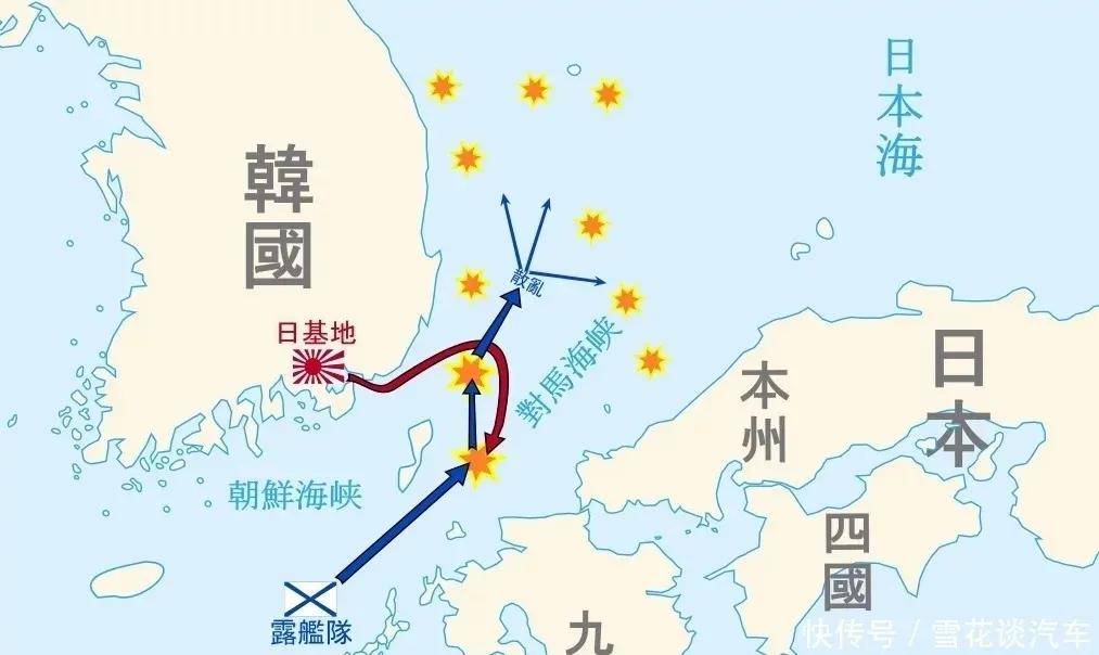 【对马海战地理位置图 图片来源于网络】1905年,日俄两国在对马海峡