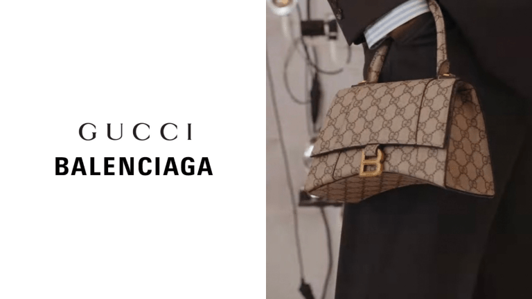 二手奢侈品guccixbalenciaga联名沙漏包重磅登场gucci百年大秀太狂了