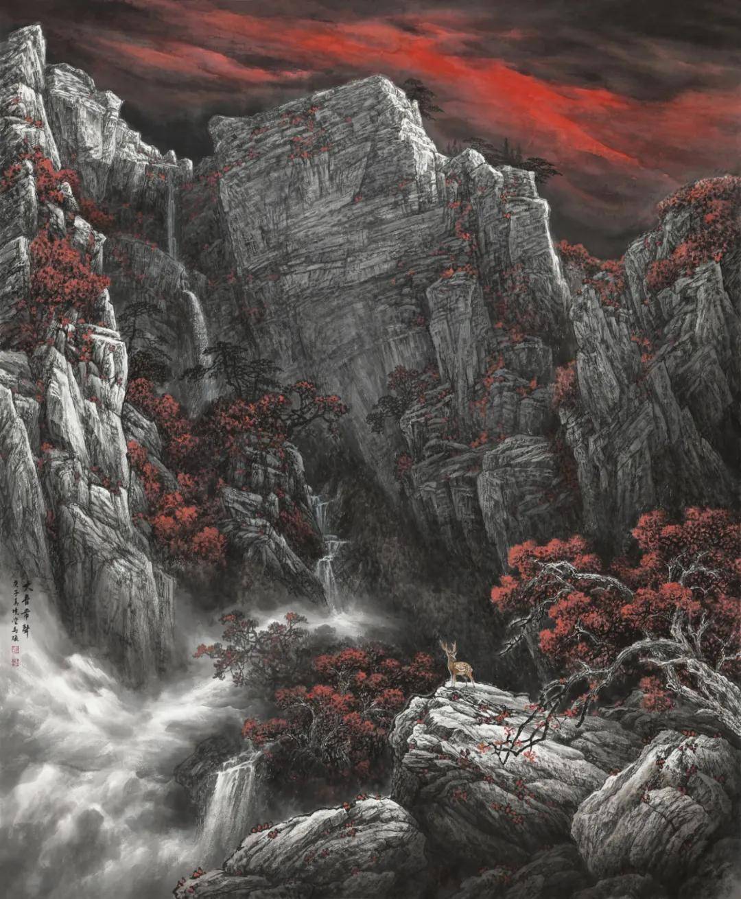 北派山水工作室画家"太行之首——北派山水名家白石山