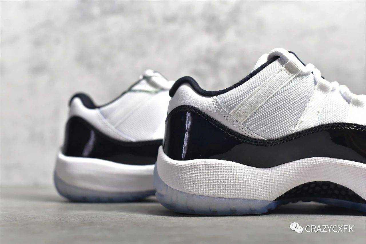 乔丹aj11 concord 康扣黑白 air jordan 11 low 低帮篮球鞋开箱评测