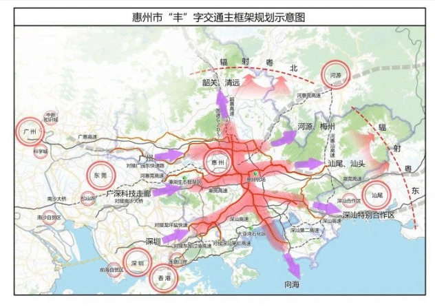 惠州中心城区连通惠州大亚湾的高速公路