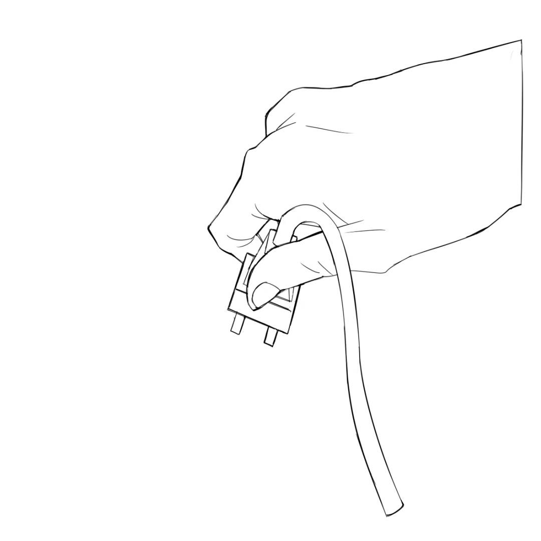 【素材】手部持物动作线稿
