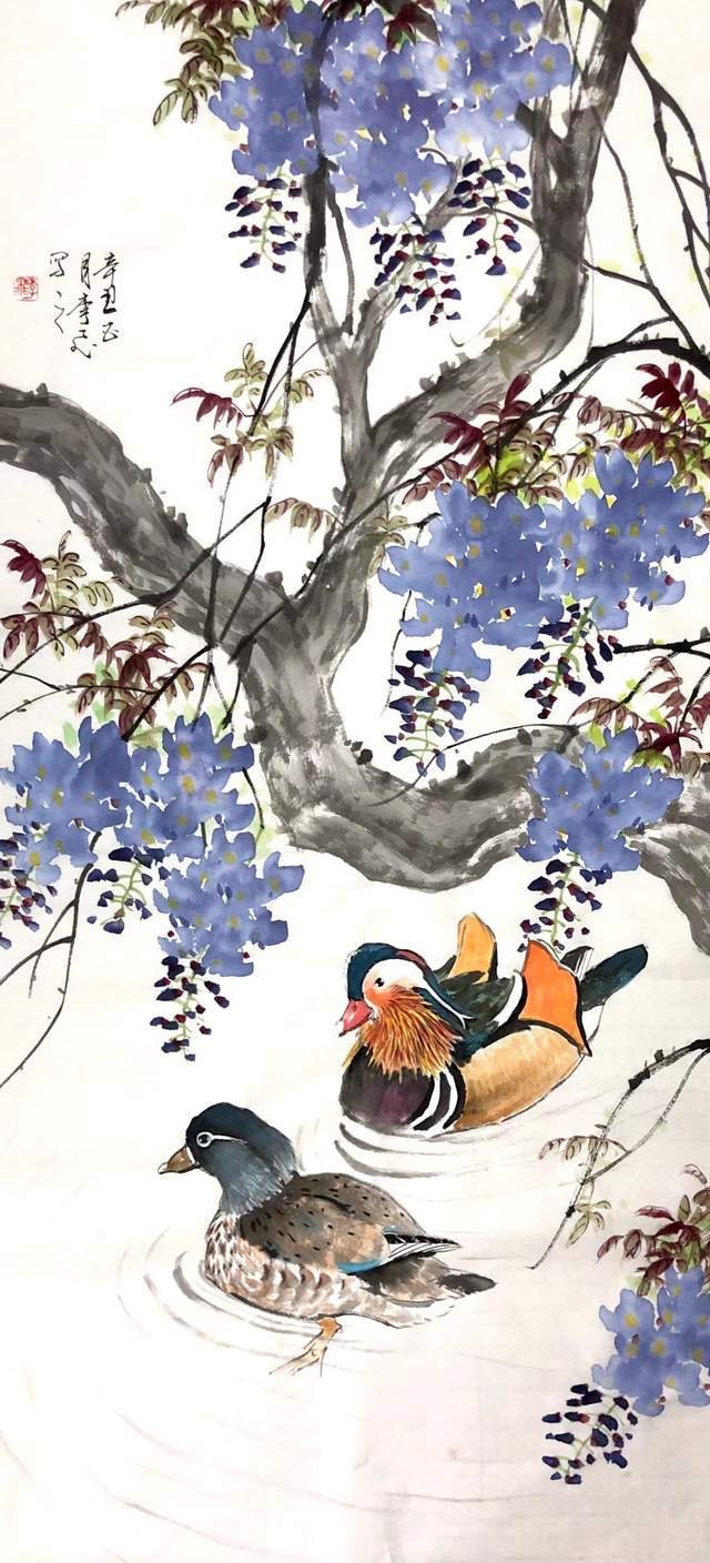 李飞国画-锦上添花