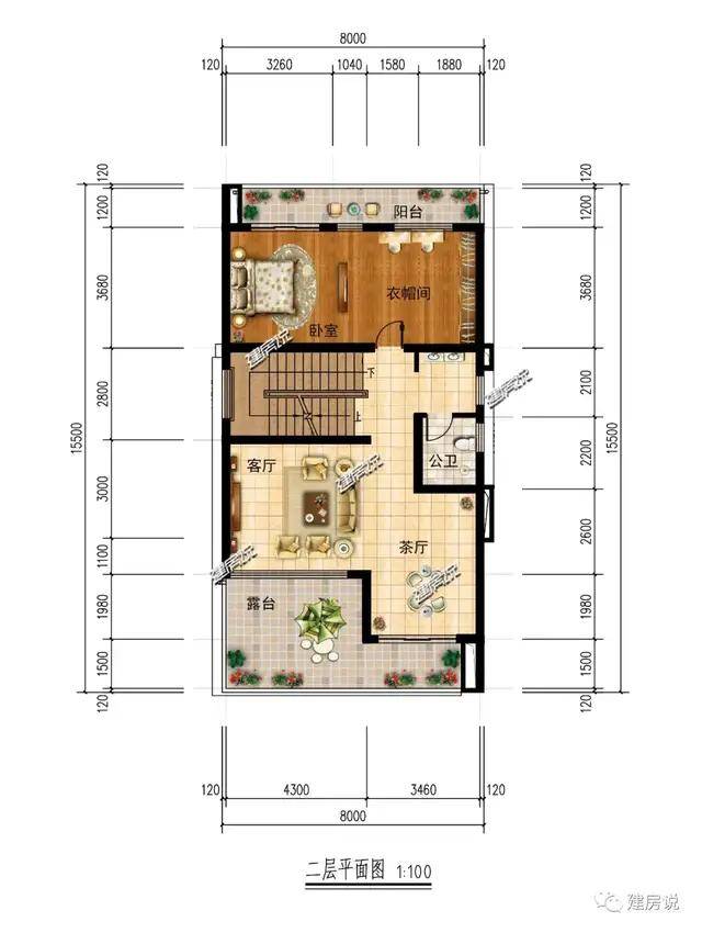 56平方米,建筑面积:299.