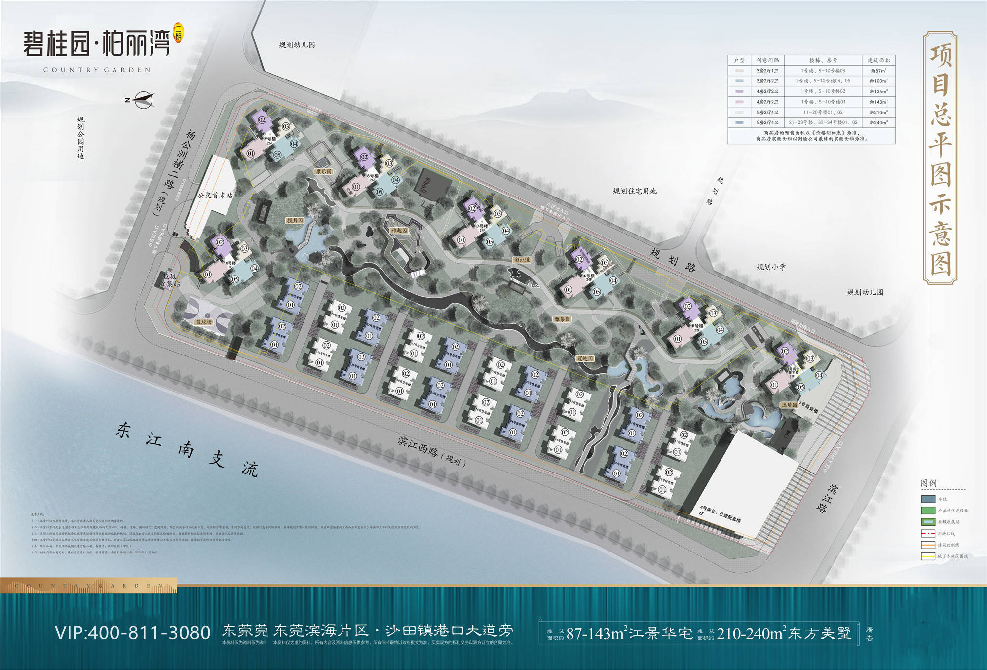 沙田碧桂园柏丽湾二期小区楼盘有多大 商业面积占地多少