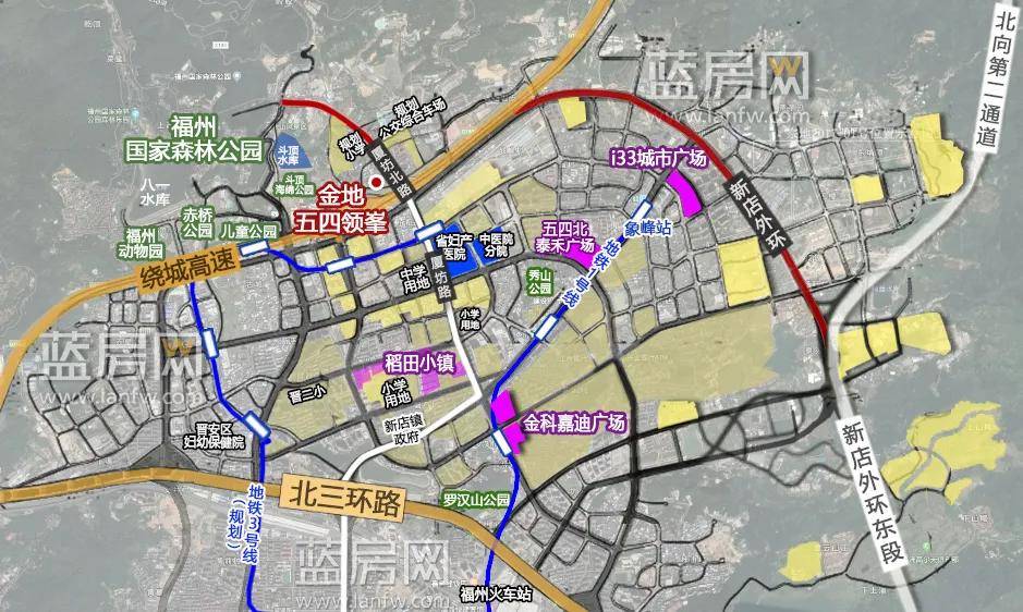 △厦坊北路&新店外环示意图