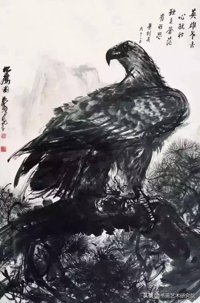 画坛名家纷纷热衷画鹰,一起欣赏鹰的云端王者气度