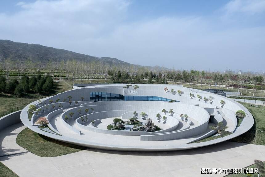 原创木结构建筑,太原植物园