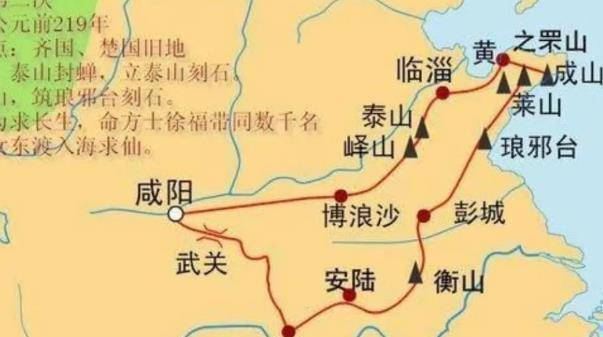 秦始皇东巡除了泰山封禅还登了两座山