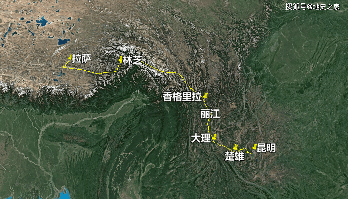 恭喜西藏,云南人,滇藏铁路最新进展,曝光站点位置与线路走向