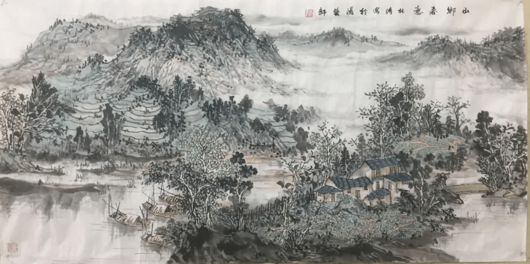 笔墨生情情在笔先品评吕琳清水墨山水画