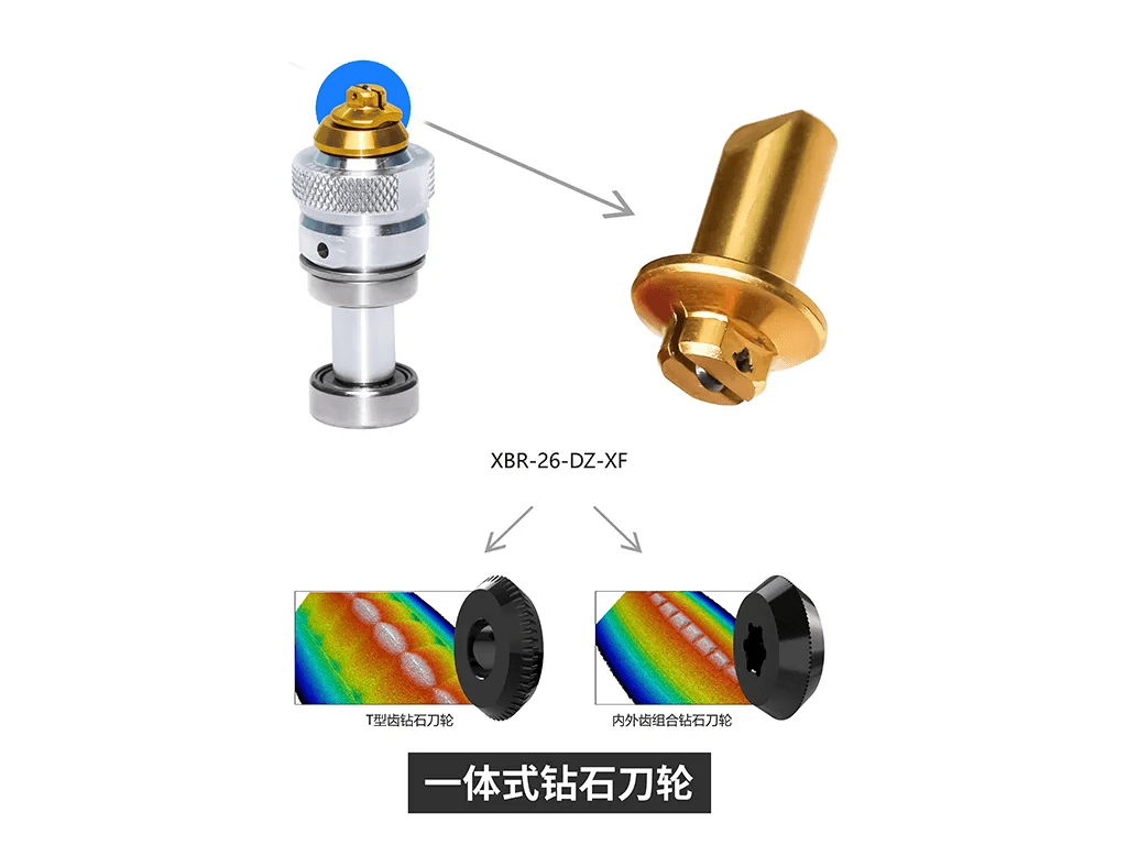 沃尔德一体式钻石刀轮的生产制造采用微纳米加工和检测技术,以确保微