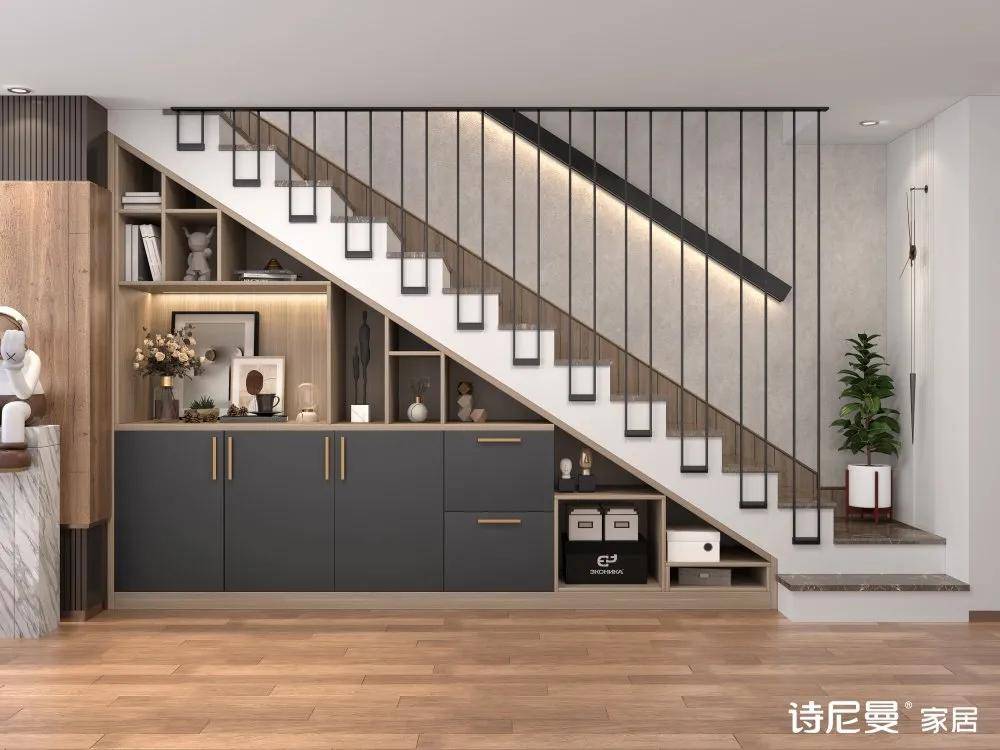 【楼梯柜】这样设计,家里多出一间房?突然觉得大平层