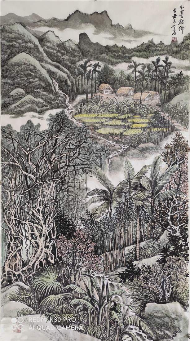 青岚五指 葳蕤雨林——刘金尚热带雨林山水画创作欣赏