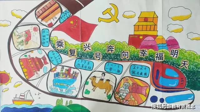 济南市市中区七贤中心幼儿园—童心向党办画展 红色精神代代传