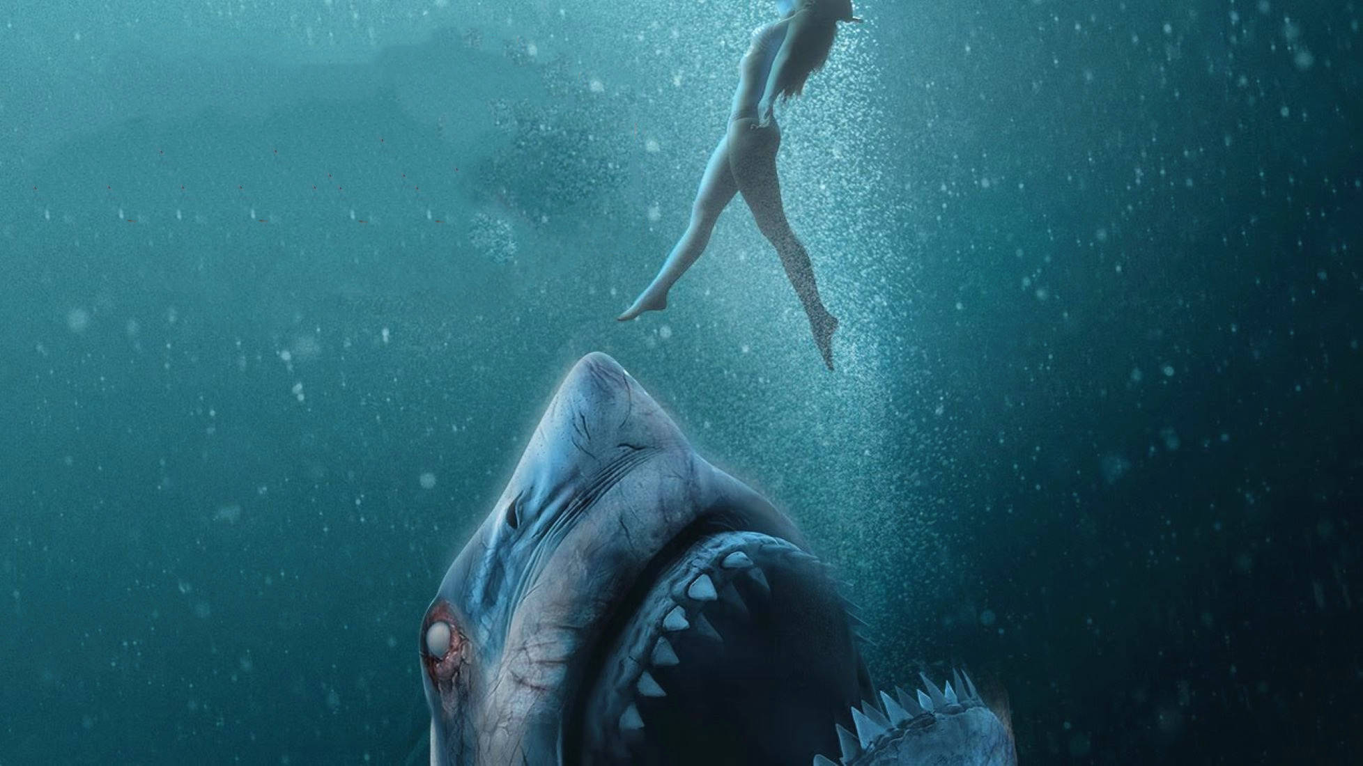 原创探索水下二战潜艇,却被一群鲨鱼猎杀,最新鲨鱼电影《沉船》