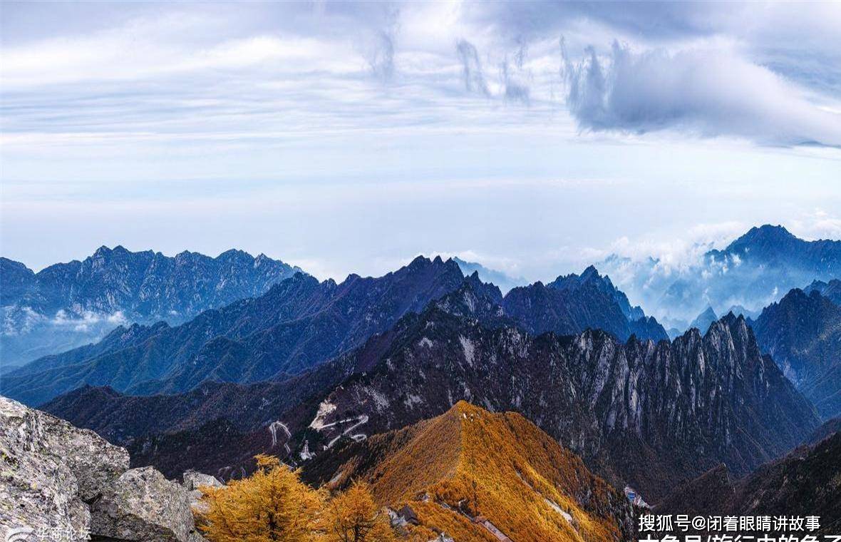 原创太白山,青藏高原以东第一高峰,如鹤立鸡群之势冠绝秦岭