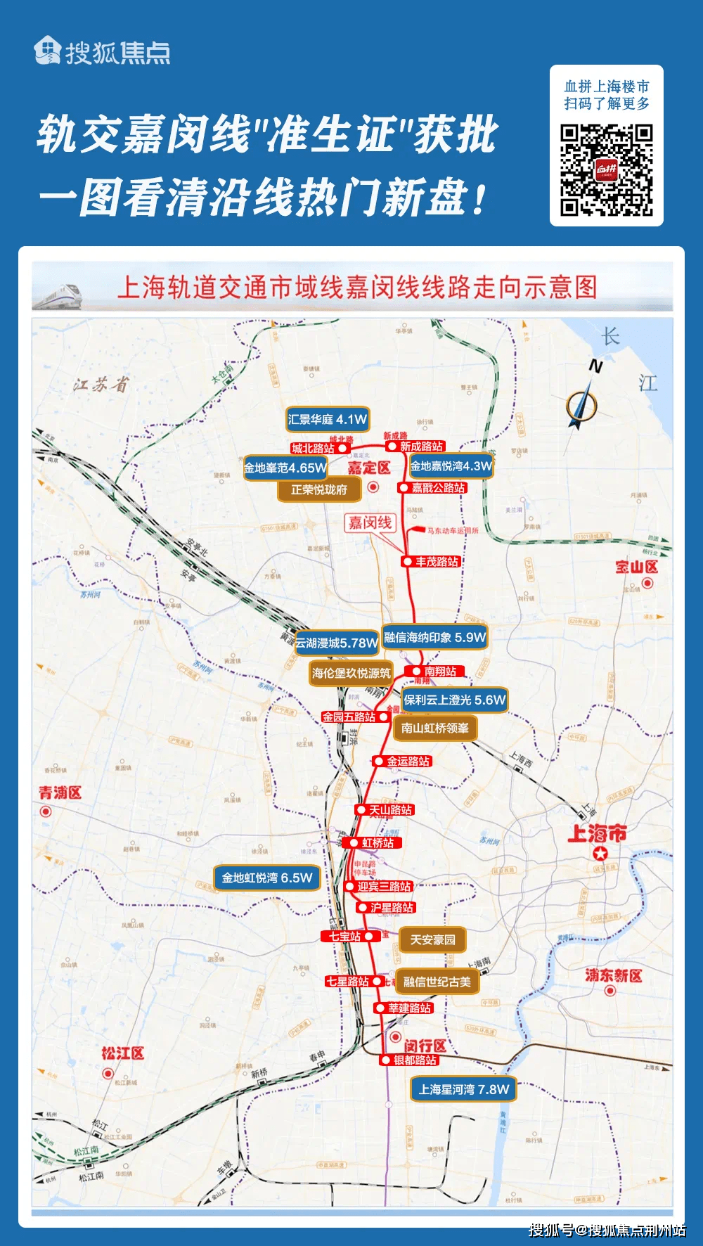 嘉定,闵行市民:嘉闵线6月28日开工 预计2025年竣工