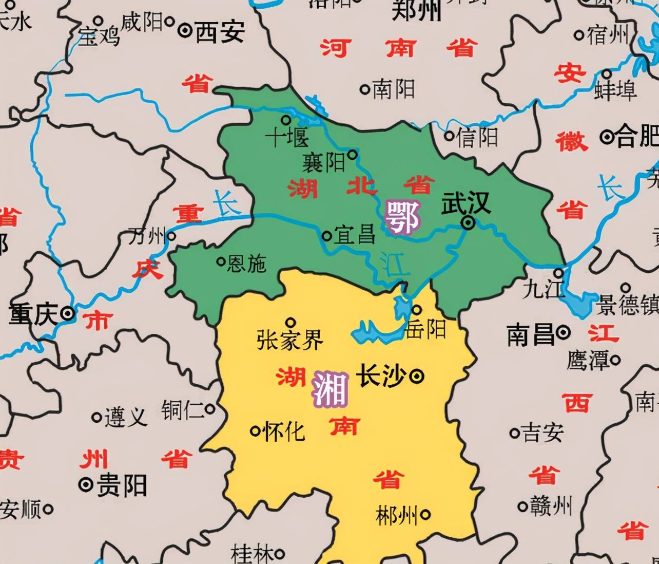 湖北与湖南的区划调整当年的4个乡镇为何分给了湖南省